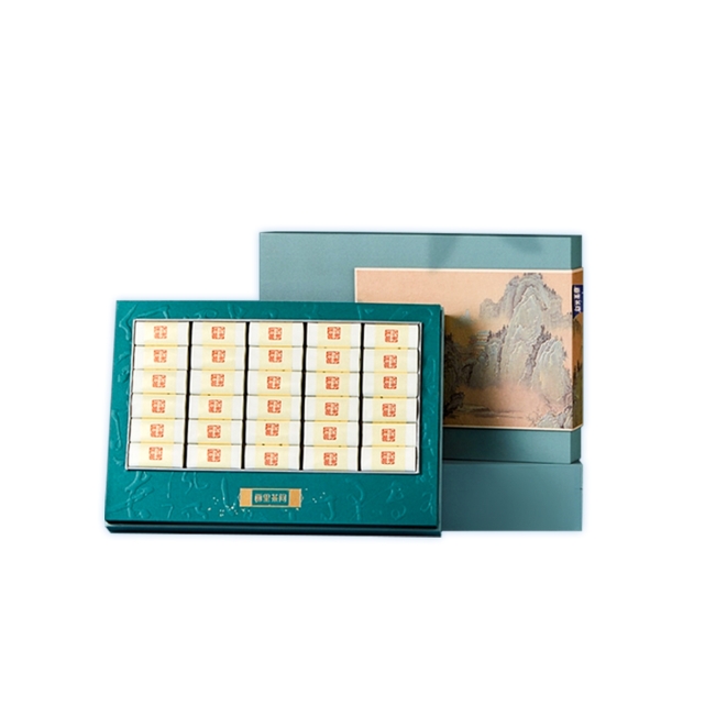 Two-piece rigid tea gift box